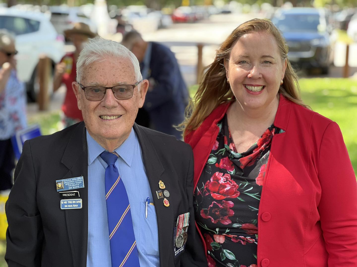 Jenny Aitchison with Jim Maine.