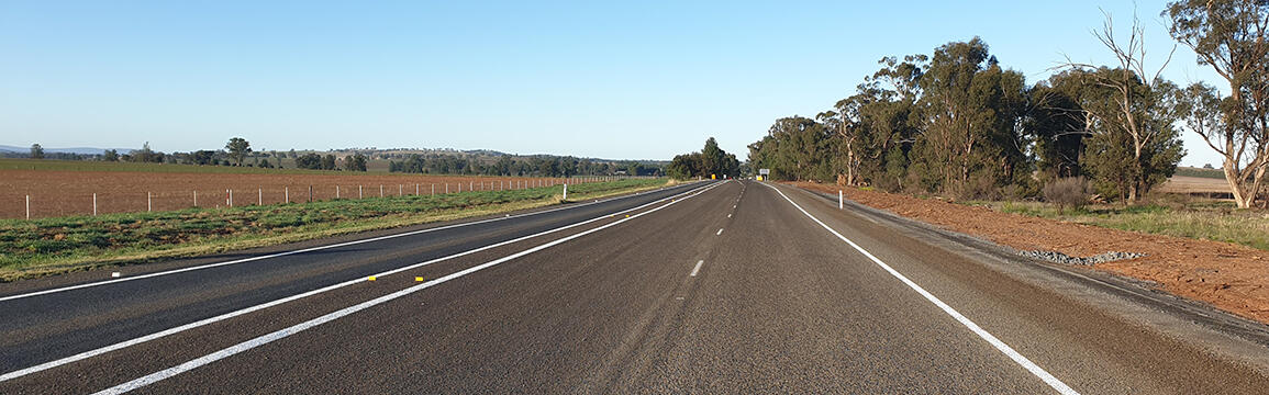 Media release - New overtaking lanes reduce travel times on the Newell Highway through the Riverina Main Image